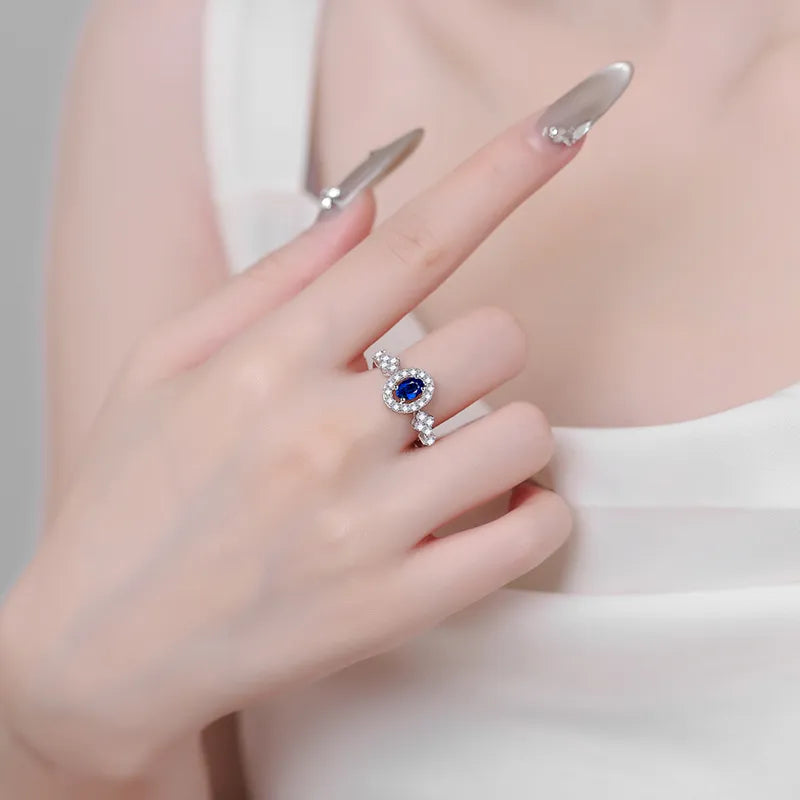 925 Sterling Silver Moissanite Ring - Treasured Gift's & More