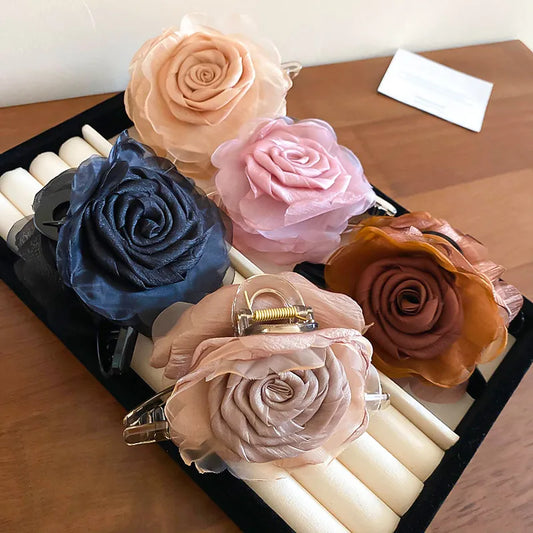 Flower Acrylic Hair Claw Clip - Treasured Gift's & More