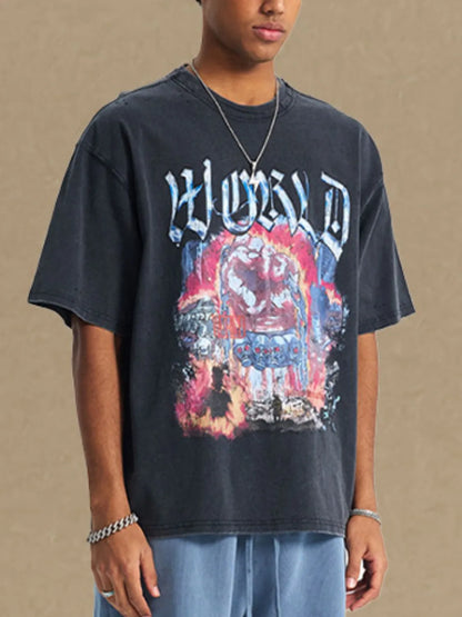 Men's Graphic Round Neck Half Sleeve T-Shirt - Treasured Gift's & More