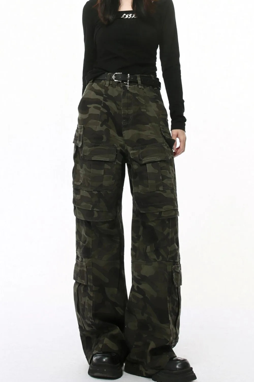 Men's Camouflage Straight Cargo Jeans - Treasured Gift's & More