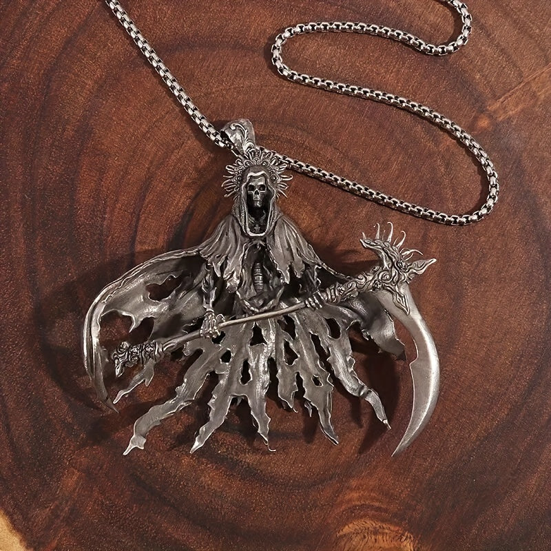 1pc Hell Reaper Death Pendant Necklace