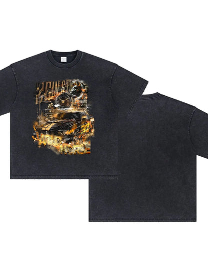 Men's Graphic Round Neck Half Sleeve T-Shirt - Treasured Gift's & More