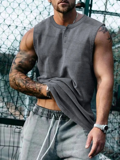 Men's Plus Size Round Neck Tank - Treasured Gift's & More