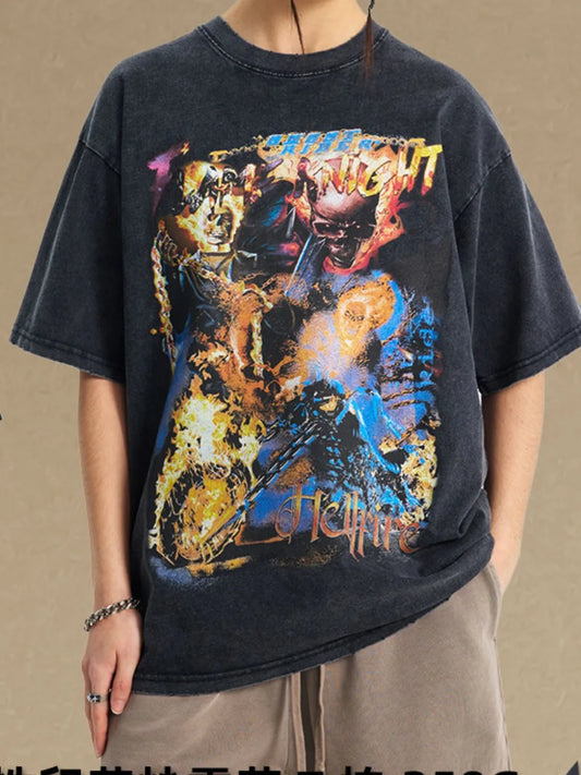 Men's Graphic Round Neck Half Sleeve T-Shirt - Treasured Gift's & More