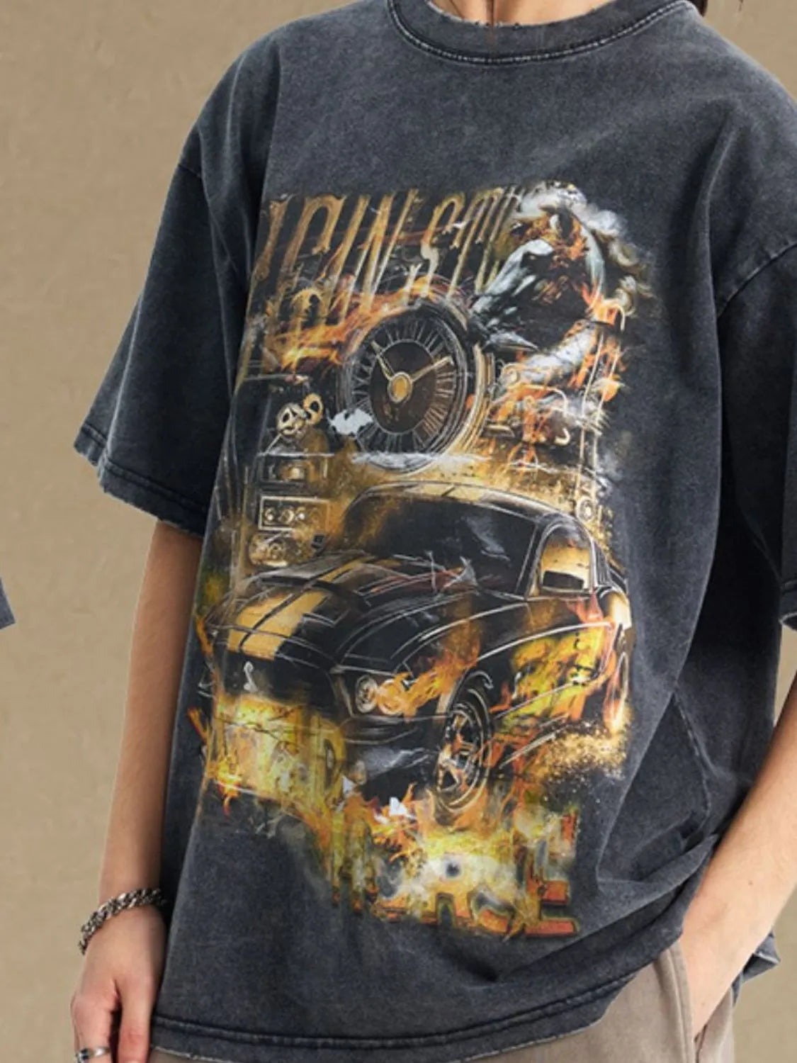 Men's Graphic Round Neck Half Sleeve T-Shirt - Treasured Gift's & More