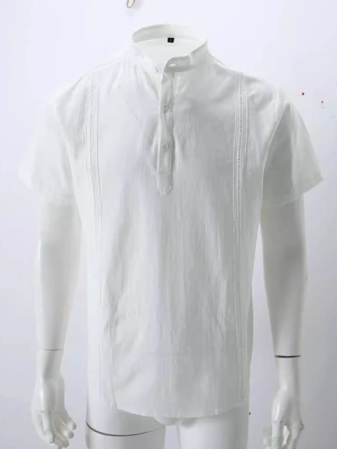 Men's Full Size Button Detail Short Sleeve Shirt Plus Size - Treasured Gift's & More