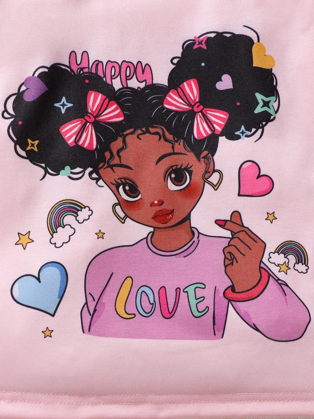 Children's Cartoon Graphic Top and Pants Set - Treasured Gift's & More