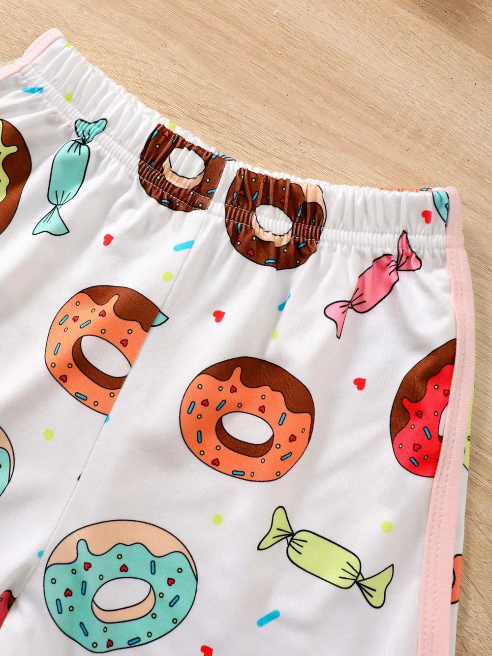 Children's Donut Round Neck Top and Pants Set - Treasured Gift's & More
