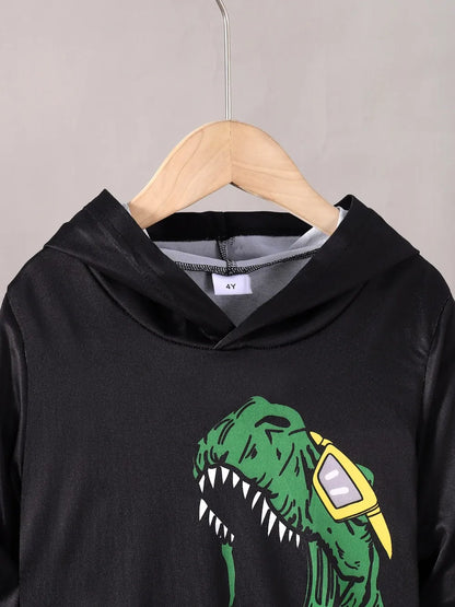 Children's Dinosaur Graphic Hoodie and Pants Set - Treasured Gift's & More
