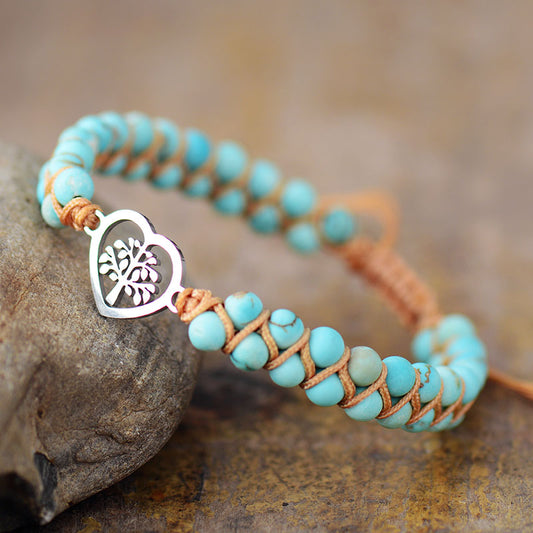 Turquoise Beaded Bracelet - Treasured Gift's & More