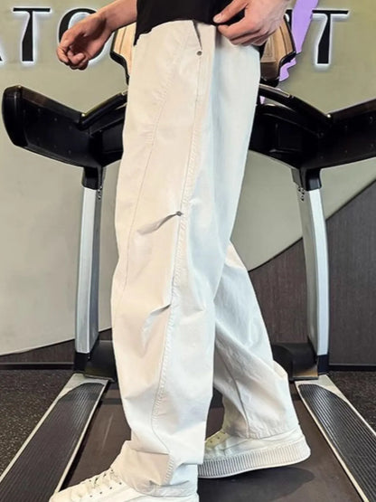 Men's Plus Size Drawstring Wide Leg Pants - Treasured Gift's & More