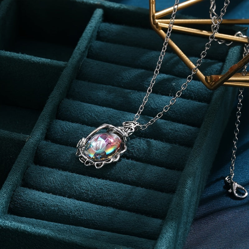 1pc Exquisite Moonstone Pendant Necklace