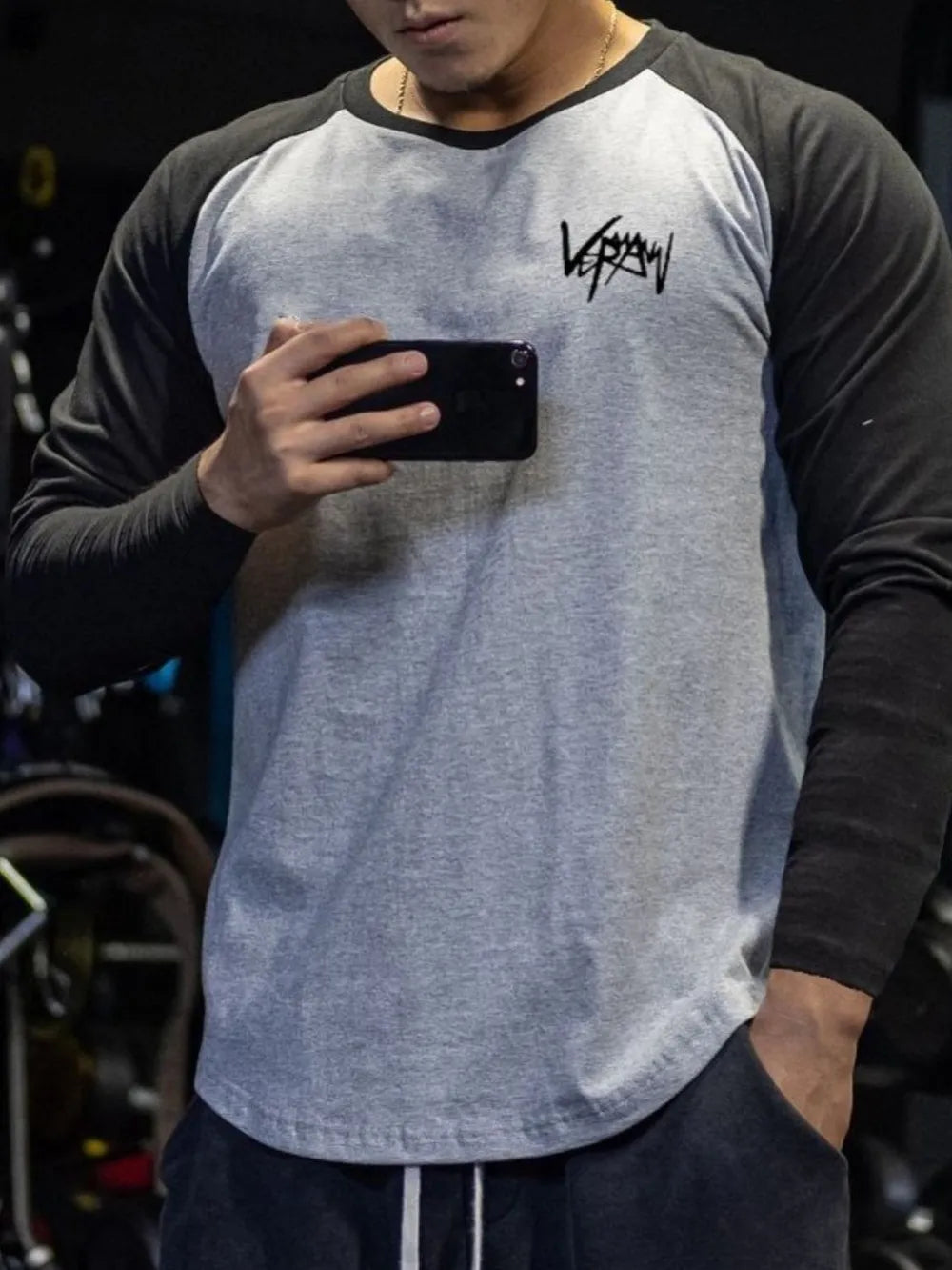 Men's Plus Size Round Neck Long Sleeve T-Shirt - Treasured Gift's & More