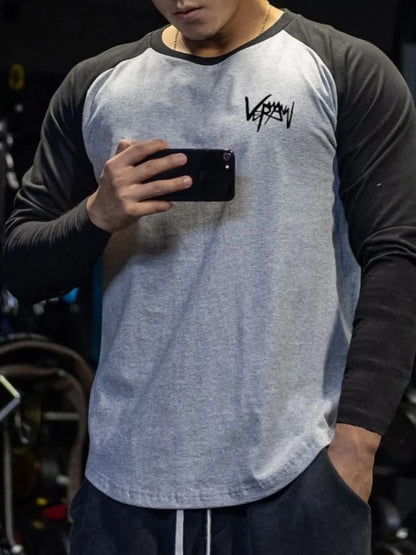 Men's Plus Size Round Neck Long Sleeve T-Shirt - Treasured Gift's & More