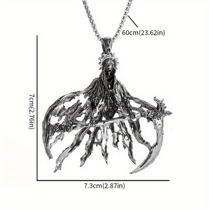 1pc Hell Reaper Death Pendant Necklace