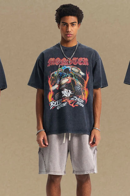 Men's Graphic Round Neck Half Sleeve T-Shirt - Treasured Gift's & More