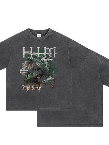 Men's Graphic Round Neck Half Sleeve T-Shirt - Treasured Gift's & More