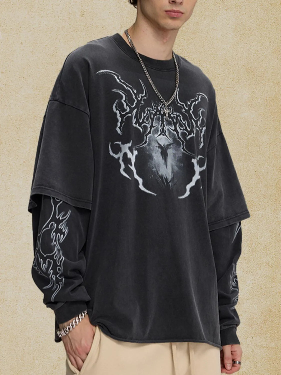 Men's Round Neck Graphic T-Shirt - Treasured Gift's & More