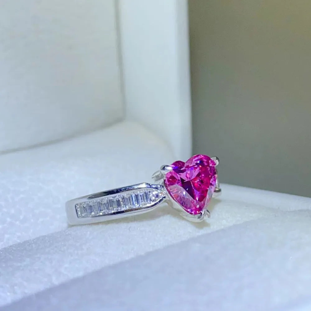 1 Carat Moissanite 925 Sterling Silver Ring - Treasured Gift's & More