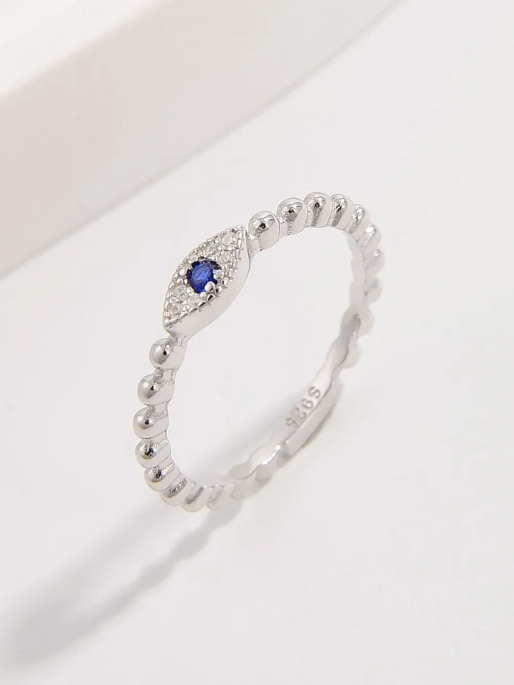 925 Sterling Silver Inlaid Zircon Ring - Treasured Gift's & More