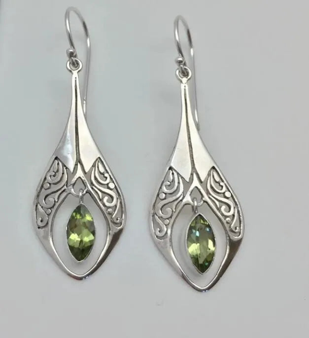Alloy Rhinestone Cutout Earrings - Treasured Gift's & More
