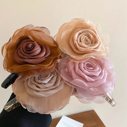 Flower Acrylic Hair Claw Clip - Treasured Gift's & More