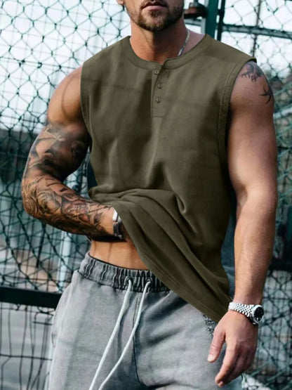Men's Plus Size Round Neck Tank - Treasured Gift's & More
