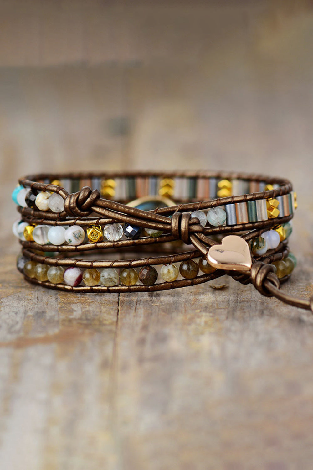 Handmade Triple Layer Beaded Bracelet - Treasured Gift's & More