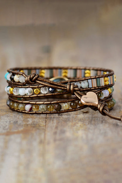 Handmade Triple Layer Beaded Bracelet - Treasured Gift's & More