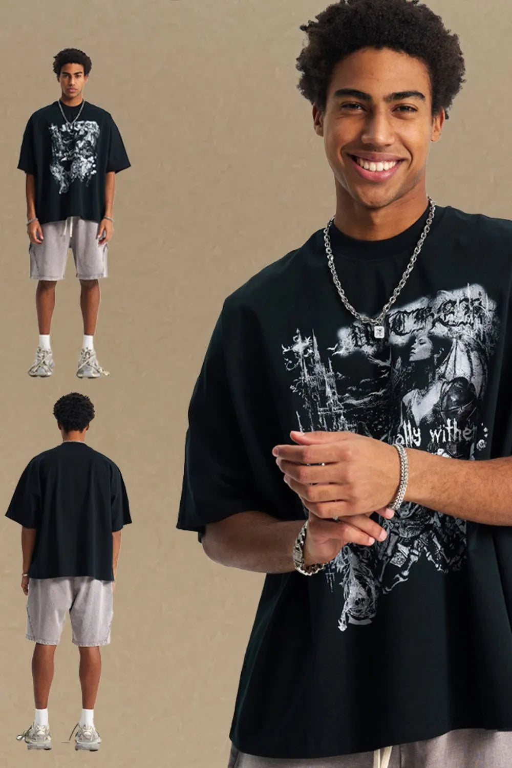 Men's Round Neck Half Sleeve Graphic T-Shirt - Treasured Gift's & More