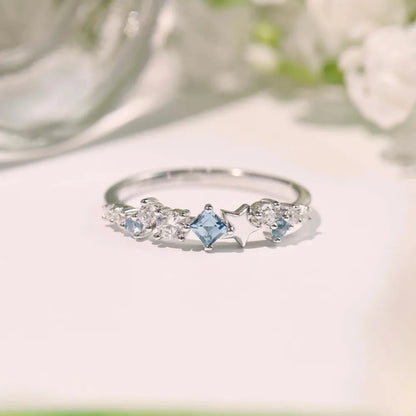 Star Inlaid Zircon Ring - Treasured Gift's & More