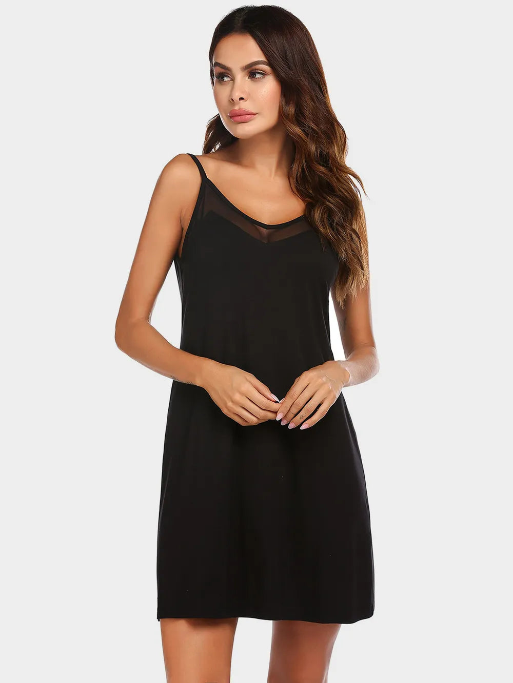 Scoop Neck Spaghetti Strap Lounge Dress - Treasured Gift's & More