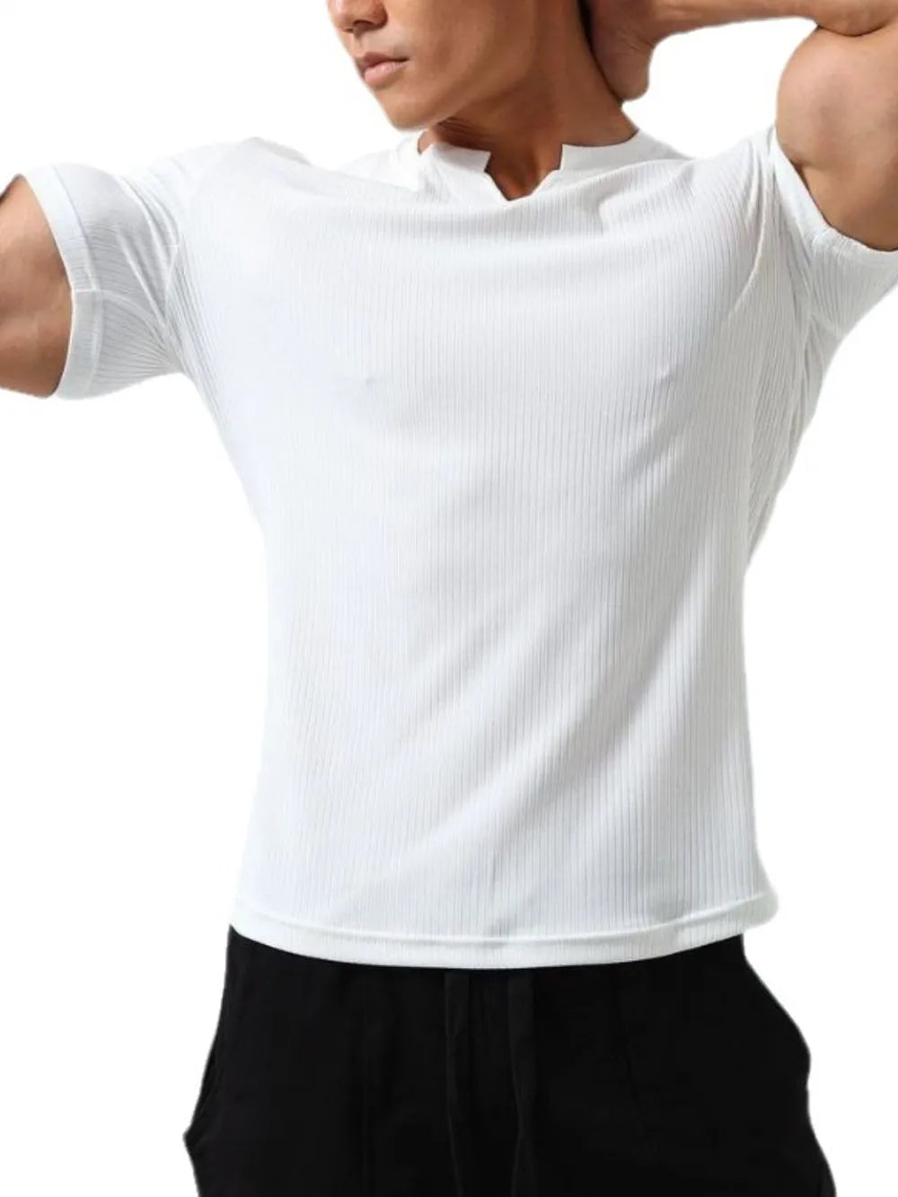 Men's Plus Size Notched Short Sleeve T-Shirt - Treasured Gift's & More