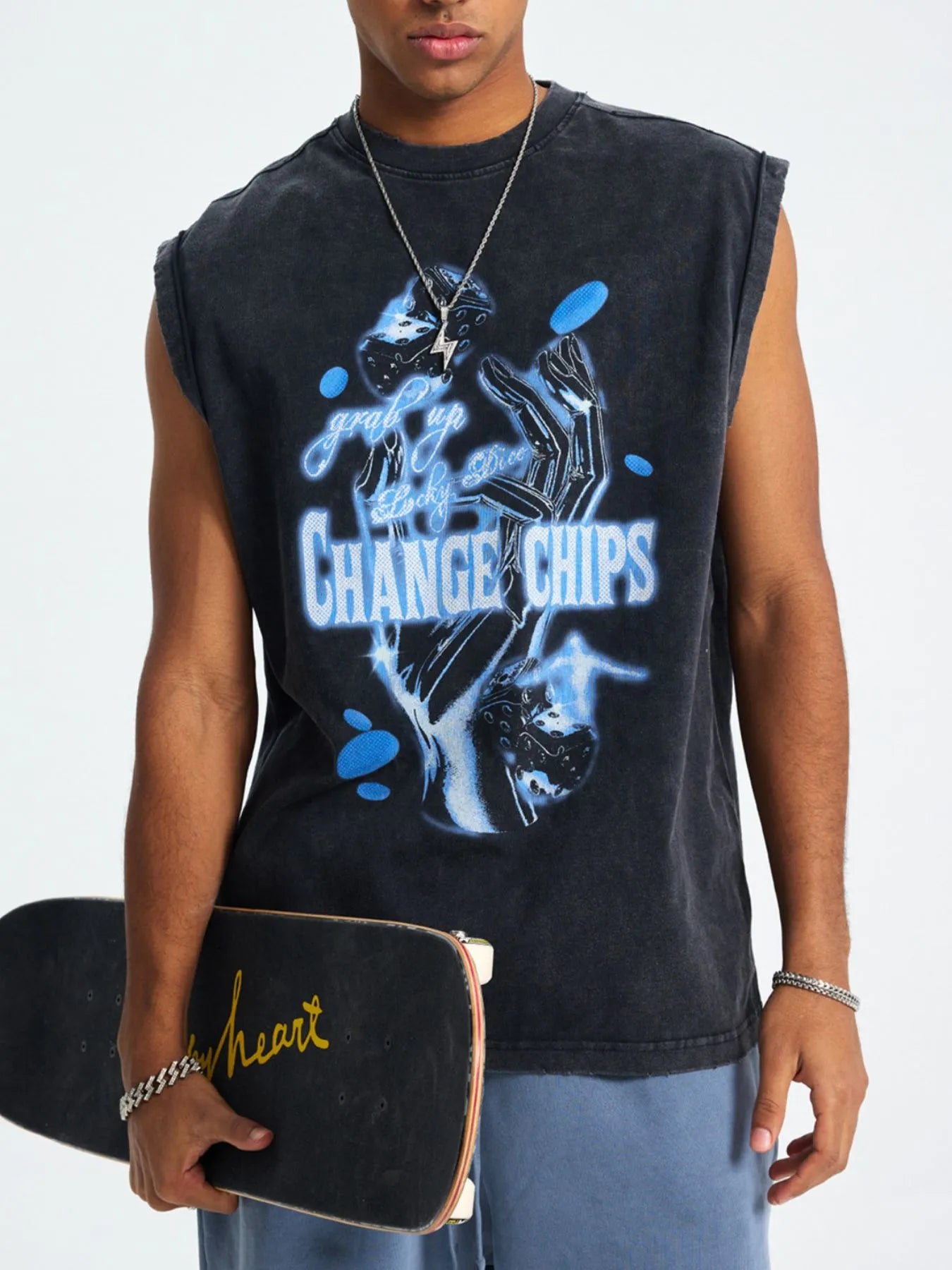 Men's Graphic Round Neck Tank - Treasured Gift's & More