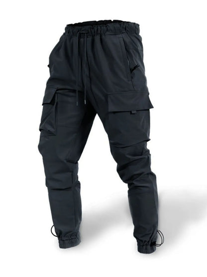 Men's Plus Size Drawstring Pants with Cargo Pockets - Treasured Gift's & More