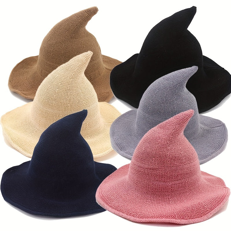 Velvet Gothic Witch-Inspired Knit Hat