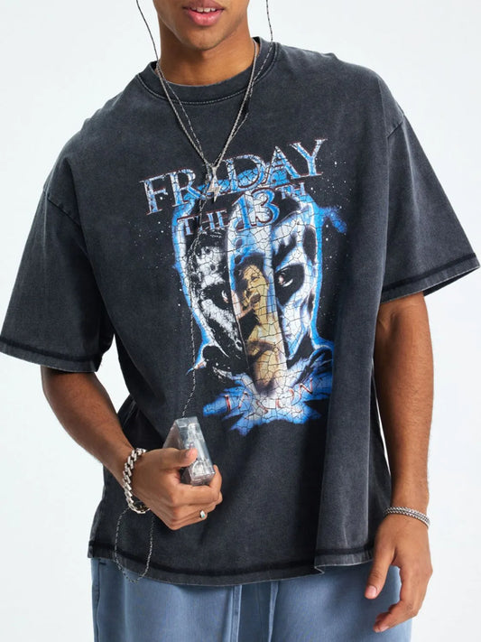 Men's Graphic Round Neck Short Sleeve T-Shirt - Treasured Gift's & More