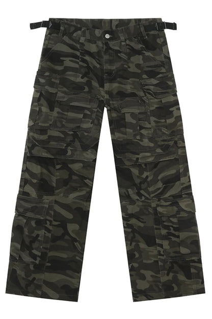Men's Camouflage Straight Cargo Jeans - Treasured Gift's & More