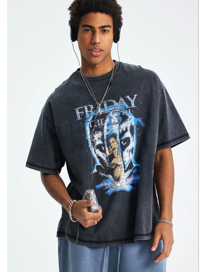 Men's Graphic Round Neck Short Sleeve T-Shirt - Treasured Gift's & More
