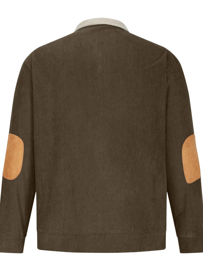 Men's Full Size Color Block Long Sleeve Sweatshirt Plus Size - Treasured Gift's & More