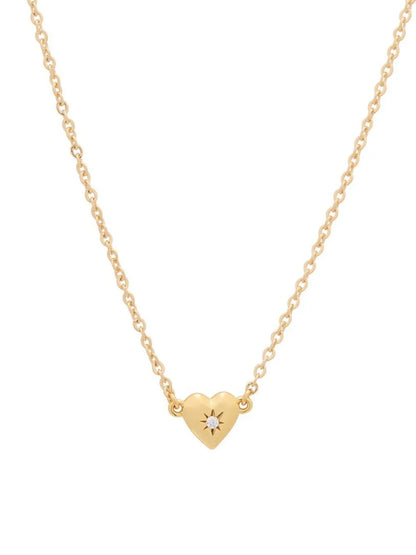 Zircon Heart Pendant Necklace - Treasured Gift's & More