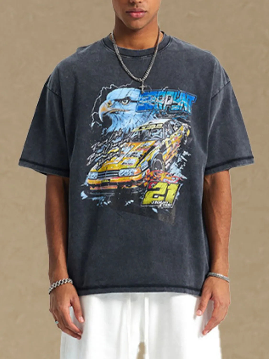 Men's Graphic Round Neck Half Sleeve T-Shirt - Treasured Gift's & More