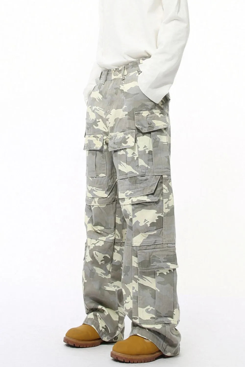 Men's Camouflage Straight Cargo Jeans - Treasured Gift's & More