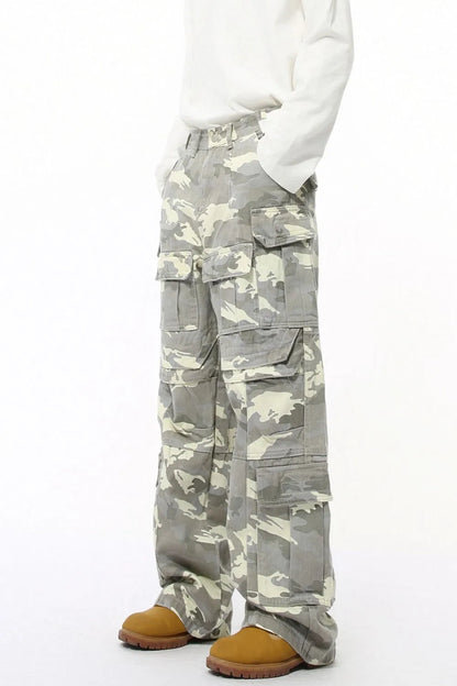Men's Camouflage Straight Cargo Jeans - Treasured Gift's & More