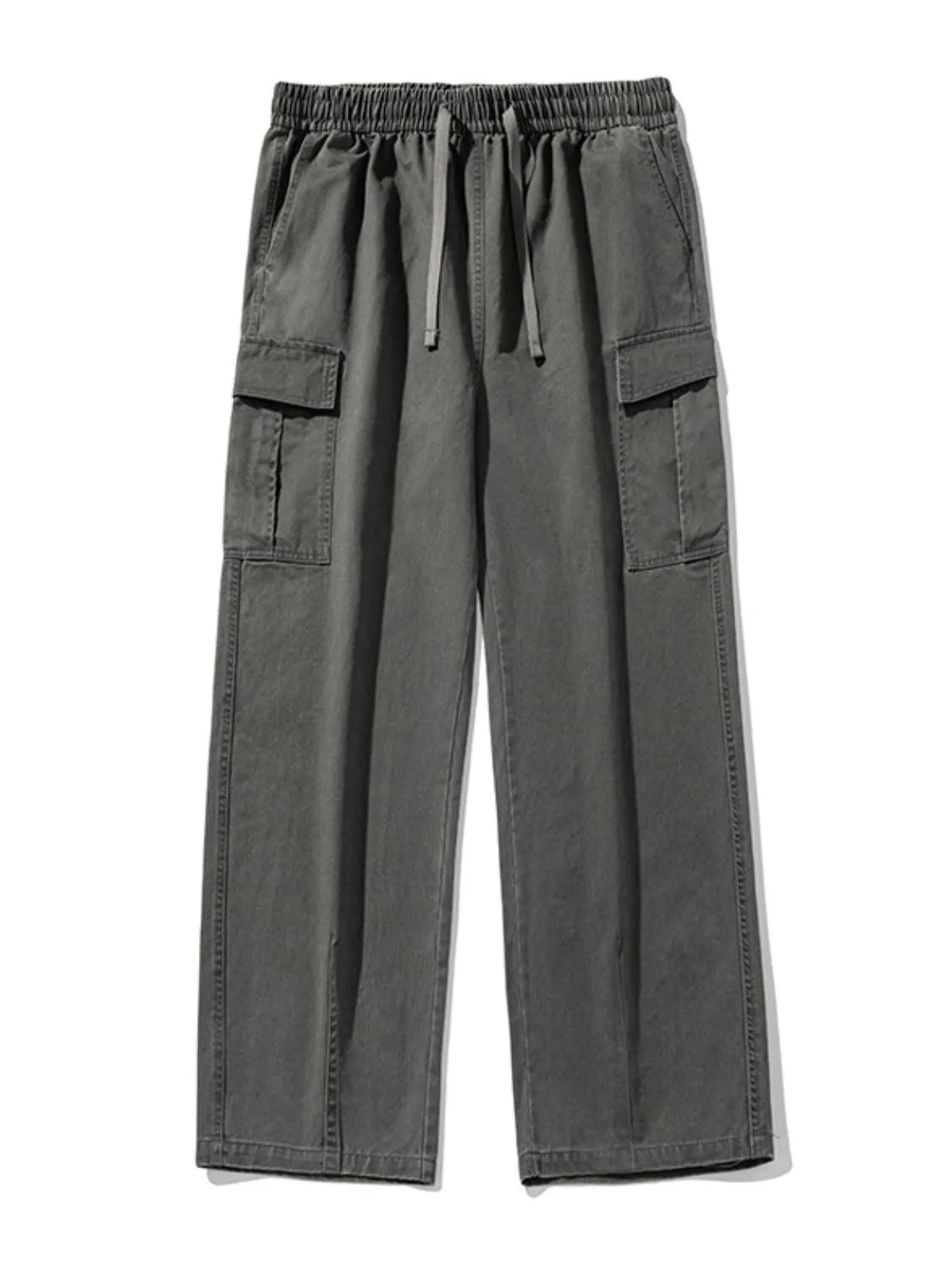 Men's Plus Size Drawstring Pants with Cargo Pockets - Treasured Gift's & More