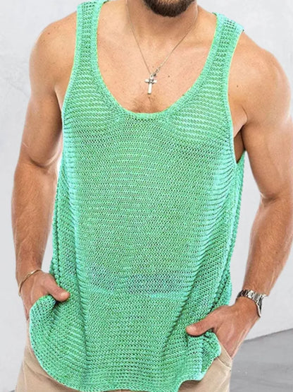 Men's Plus Size Round Neck Wide Strap Tank - Treasured Gift's & More