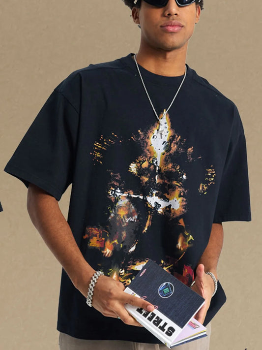 Men's Graphic Round Neck Half Sleeve T-Shirt - Treasured Gift's & More