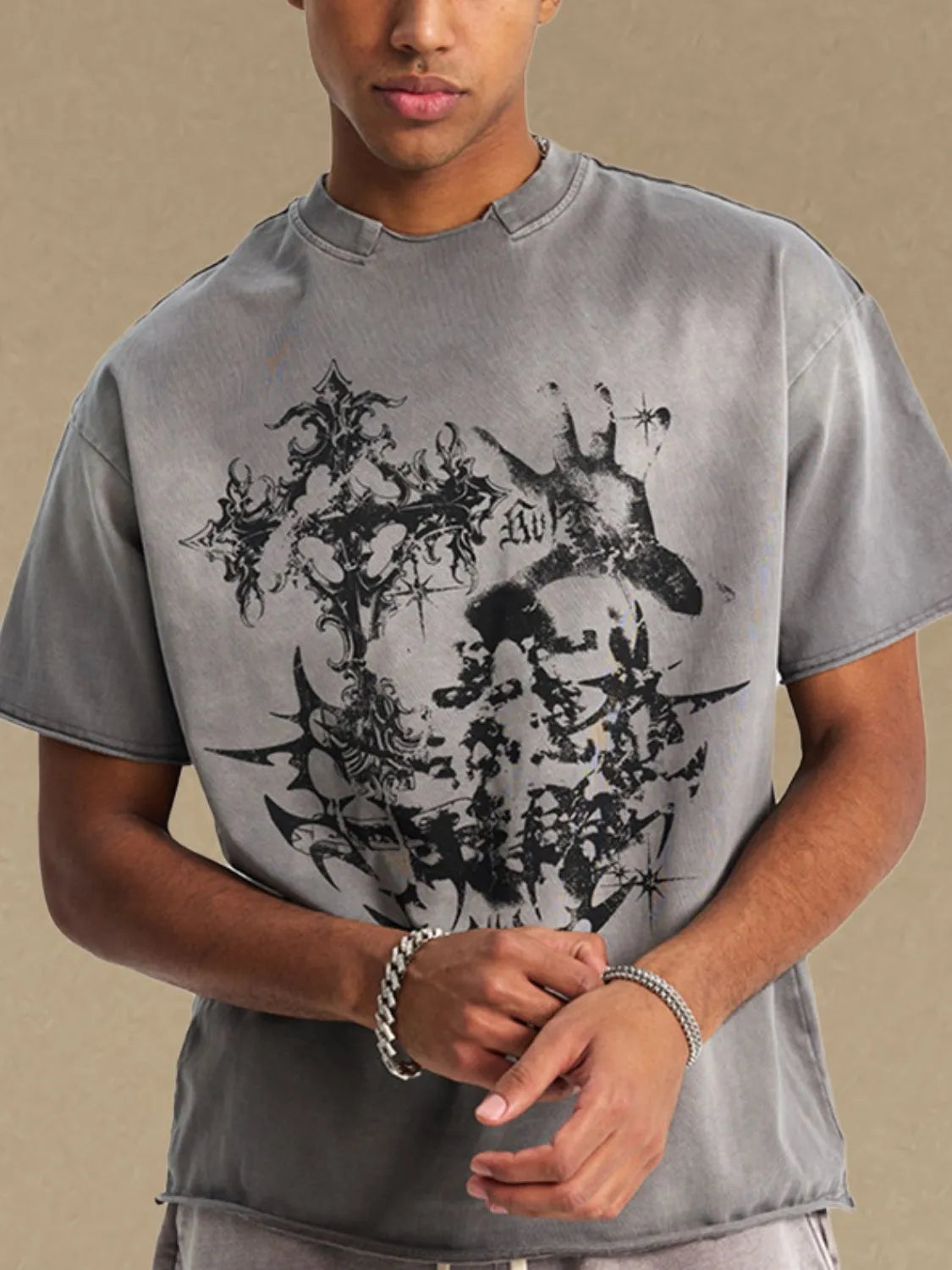 Men's Graphic Round Neck Half Sleeve T-Shirt - Treasured Gift's & More