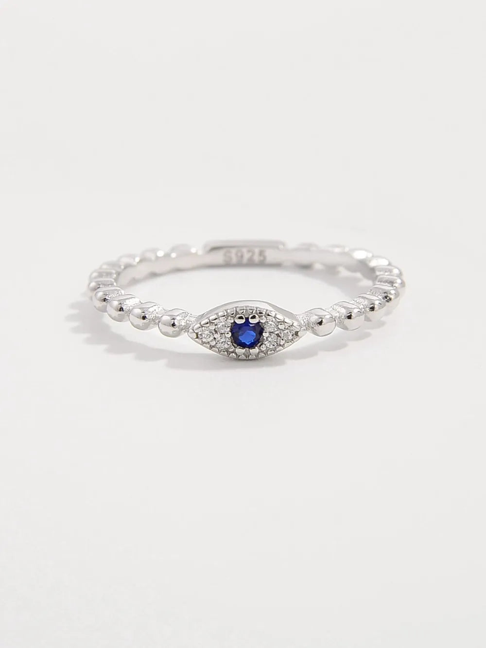 925 Sterling Silver Inlaid Zircon Ring - Treasured Gift's & More