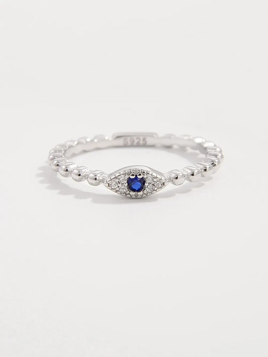 925 Sterling Silver Inlaid Zircon Ring - Treasured Gift's & More